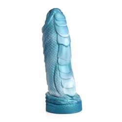 Sea Serpent Scaly Dildo Blue