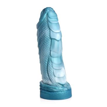 Sea Serpent Scaly Dildo Blue