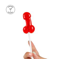 Strawberry Daiquiri Penis Lollipop with Alcohol