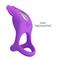 Silas Vibrating Penis Ring Purple CL80