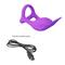 Silas Vibrating Penis Ring Purple CL80