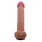 Sliding skin realistic dildo brown 26cm CL22