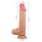 Sliding skin realistic dildo flesh 24 cm CL22