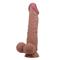 Sliding skin realistic dildo brown 24 cm CL22