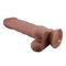 Sliding skin realistic dildo brown 24 cm CL22