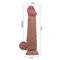 Sliding skin realistic dildo brown 24 cm CL22