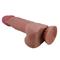 Sliding skin realistic dildo brown 21.8 cm CL30