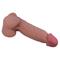 Sliding skin realistic dildo brown 21.8 cm CL30