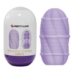 Smooth Stripes Cupid-X Masturbator Egg