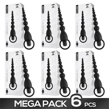 Pack 4+1 Marbe Cadena Anal con Vibracion