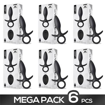 Pack 5+1 Lance Remote Vibrating Anal Plug USB