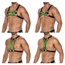 H4RNESS06-4WAY Harness-BlazingGreen-OS