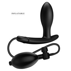 Drake Inflatable Plug Anal Silicone Black Cl64