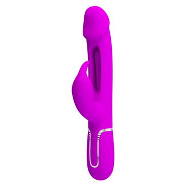 Kampas Licking Vibrator with Rabbit Pink Clave 30