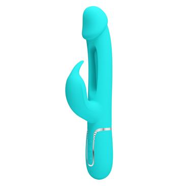 Kampas Licking Vibrator with Rabbit Green Clave 30