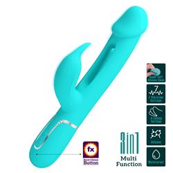 Kampas Licking Vibrator with Rabbit Green Clave 30