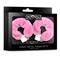 Furry Metal Hand Cuffs Pink with Key cl 180