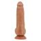 Sliding Skin Realistic Dildo Testicles Tan 25