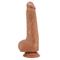 Sliding Skin Realistic Dildo Testicles Tan 25