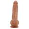 Sliding Skin Realistic Dildo Testicles Tan 25