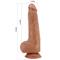 Sliding Skin Realistic Dildo Testicles Tan 25