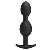 Pretty Love Silicone Anal Balls Black