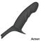 Hollow Dildo Strap-On Solid Silicone Size L Black