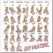 Kamasutra Calendar Magnet