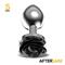 Silver Anal Plug with Black Rose S