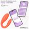 Vibrating Couple Toy with App USB Silicone Salmon