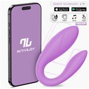 Couple Toy with App Flexible Silicone Lavender