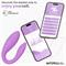 Vibrating Couple Toy with App USB Silicone Lavendr