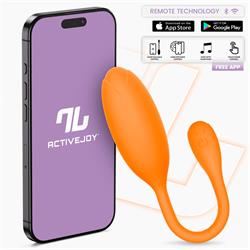 Logan Silicone Vibrating Egg with App Orange Cl.36