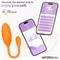 Logan Silicone Vibrating Egg with App Orange Cl.36