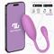 Logan Silicone Vibrating Egg with App Purple Cl.36