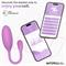 Logan Silicone Vibrating Egg with App Purple Cl.36