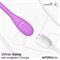 Logan Silicone Vibrating Egg with App Purple Cl.36