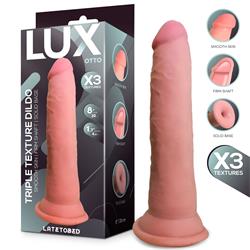 Otto Triple Texture Dildo 8" Skin Colour TPE CL.22