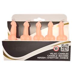 Set de 5 Velas en Forma de Pene