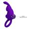 Vibrating Rabbit Cock Ring Purple cl80