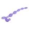 Bendy Twist Flexible Anal Beads Blue cl 70