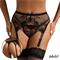 Amelia Garter Belt + Panties Black S-M