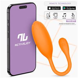 Logan Silicone Vibrating Egg with App Orange Cl.36