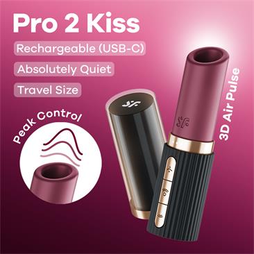 Pro 2 Kiss Air Pulse Vibrator Clave 64