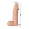 Ultra Strap On Vibrating Realistic Dildo 7.6" cl16