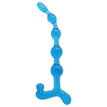 Bendy Twist Flexible Anal Beads Blue cl 70