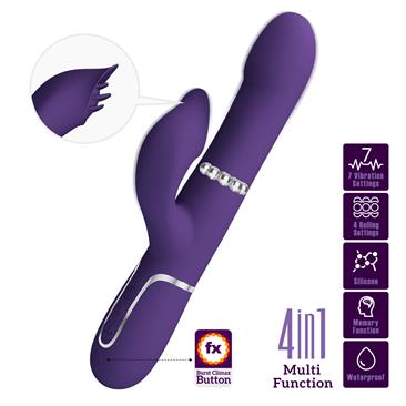 Zalin Rolling Vibrator USB Silicone Purple Cl.30