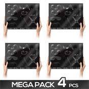 Pack de 4 Set Bondage 11 Piezas Negro