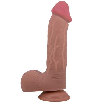 Sliding Skin Solid Dildo 9,2" Flesh Cl 25