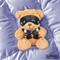 Keychain Teddy Bear with Chest Harness Clave 100